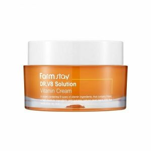 Dr. V8 Solution Vitamin Cream (crema facial aclarante, calmante e hidratante, con de vitaminas C, E y betaína)